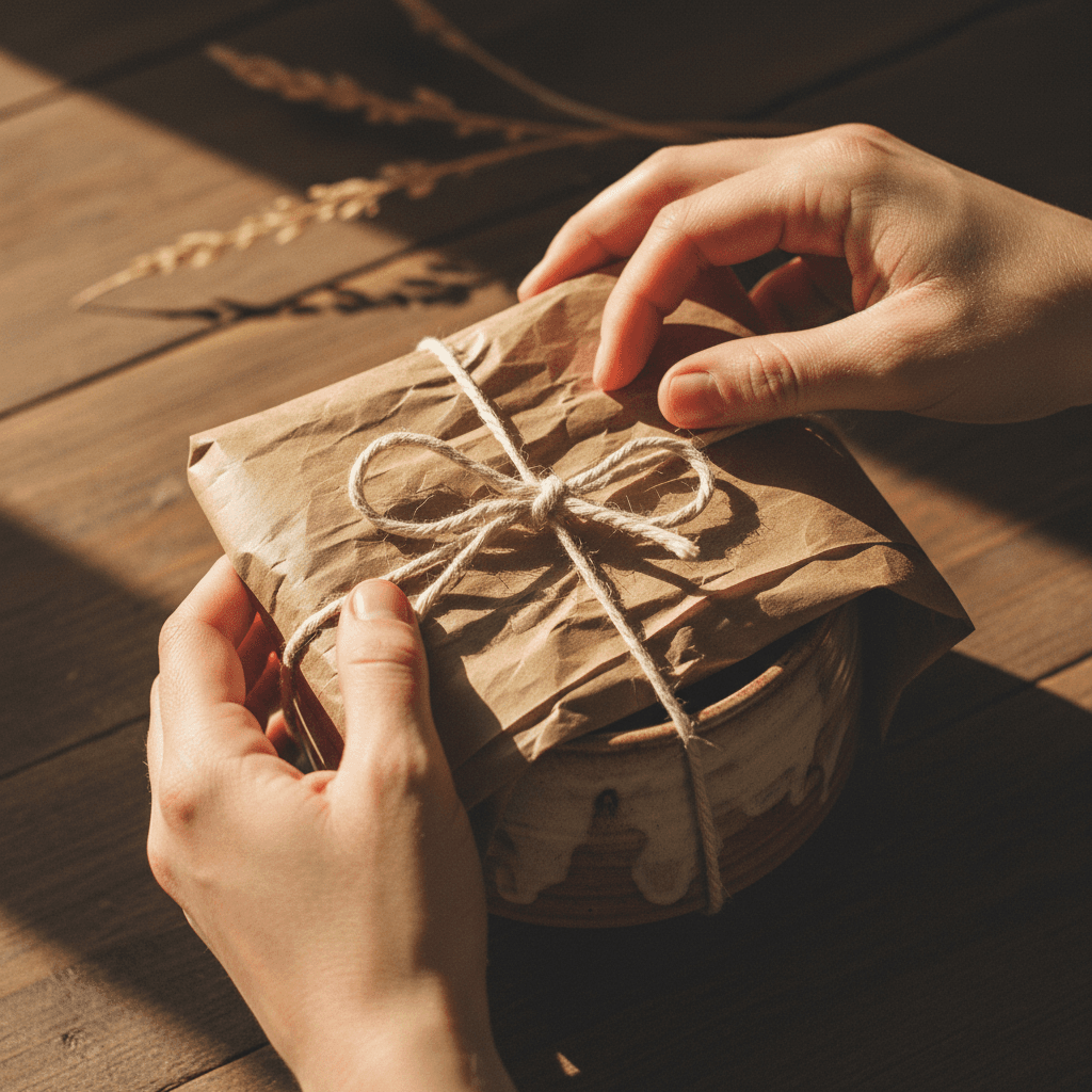 Style Déballage - moment d'ouverture authentique